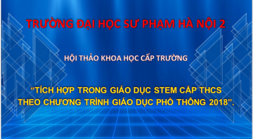 Thông báo số 1 về việc tổ chức Hội thảo khoa học cấp Trường 